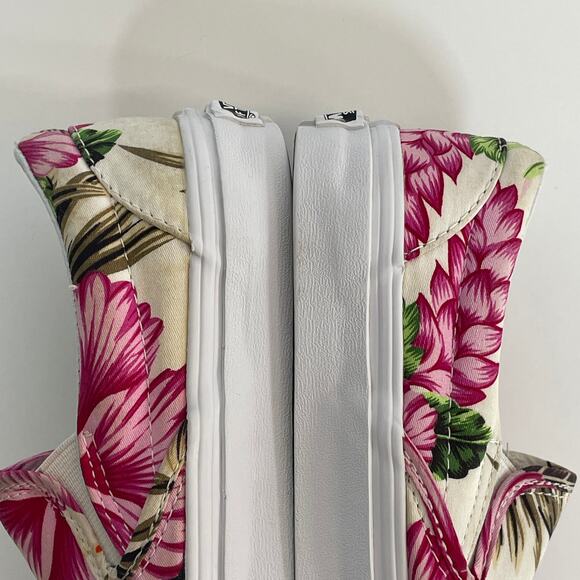 Vans Off the Wall Hibiscus Floral Print Slip On Shoes Women Size 5 Men Size 3.5 - Picture 14 of 14